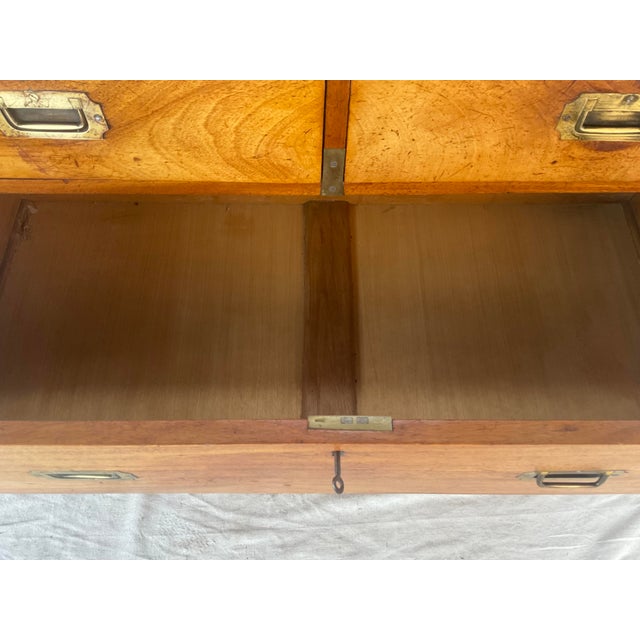 19th Century English Campaign Chest of Drawers, For Sale - Image 11 of 13