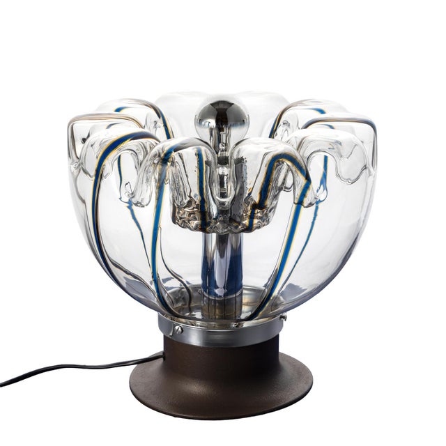 Space Age Table Lamp in Hand-Blown Murano Glass from Targetti Sankey, Italy, 1970s For Sale - Image 16 of 16