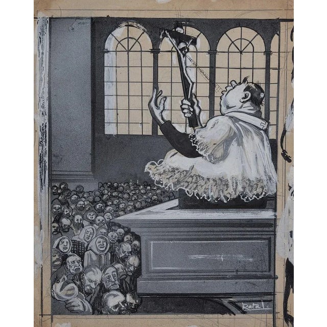 Back Cover of l'Asino is an original artwork by Gabriele Galantara (November 11, 1909). This is the cover of the donkey...