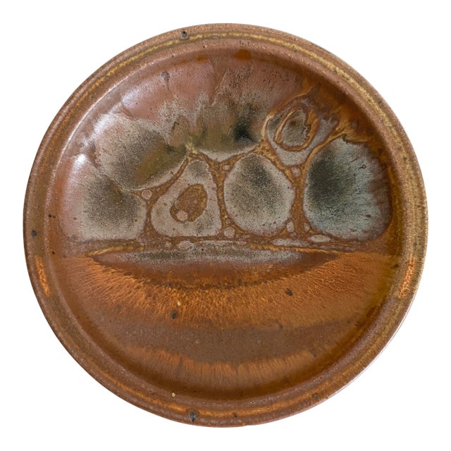 Mid-Century Modern Art Studio Pottery Plate For Sale