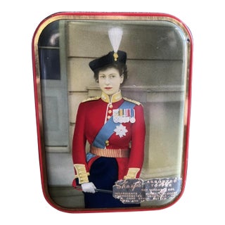 Elizabeth II Coronation Memorial Toffee Tin. Anglophile Collectors Item. 1953. For Sale