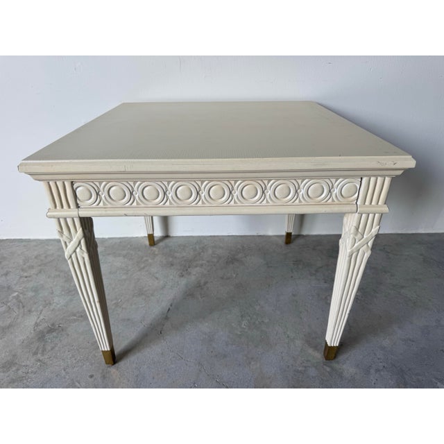 Neoclassical Vintage Neoclassical Style One-Drawer End Table / Nightstand by Century Furniture For Sale - Image 3 of 12