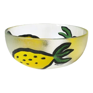 Swedish Postmodern Lemons Centerpiece Bowl by Ulrica Hydman-Vallien, 1990s