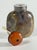 Stone 19th C. Chinese Macaroni Shadow Agate Snuff Bottle Chalcedony Translucent For Sale - Image 7 of 9