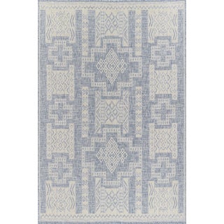 Momeni Contemporary Indoor/Outdoor Hampton Bay Rug in Blue, 2' x 3' For Sale