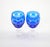 Blue Val Saint Lambert Cobalt Blue Crystal Wine & Water Glasses Service for 9 People For Sale - Image 8 of 11