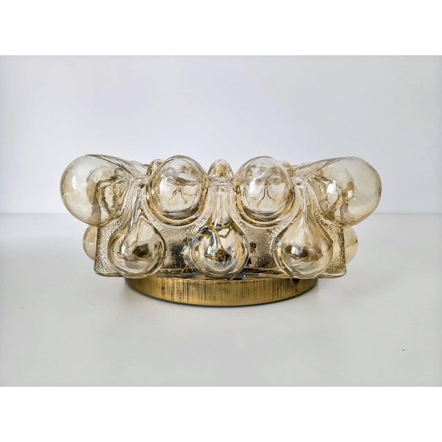 Mid-Century Modern Mid-Century Bubble Glass Wall Lamp attributed to Helena Tynell, Limburg, Germany, 1970s For Sale - Image 3 of 18