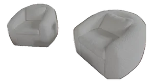 Set of 2 Designer Custom Made Swivel Chairs