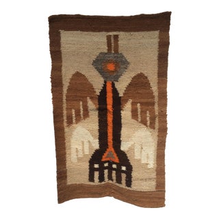 Peruvian Wool Handwoven Fiber Art For Sale