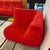 2010s Michel Ducaroy for Ligne Roset Togo Corner Armless Side Chair, Alcantara Goya Red For Sale - Image 5 of 11