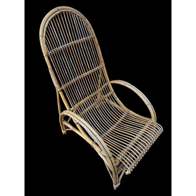Set of Rattan Armchairs, 1950s For Sale - Image 8 of 18
