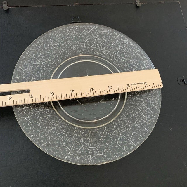 l.e. Smith Glass Co. VTG Pressed Glass Plate Santa Maria Pattern 1920s-1930s For Sale In Panama City, FL - Image 6 of 6