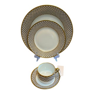 Mid 20th Century Richard Ginori Place Setting Diamanté - Set of 4 For Sale