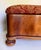 Victorian Antique Upholstered Wood Serpentine Storage Footstool on Bun Feet For Sale - Image 3 of 12