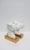 Horse Equine Bookends or Decorative Object Sculptures White and Gold Porcelain, Pair For Sale In New York - Image 6 of 13