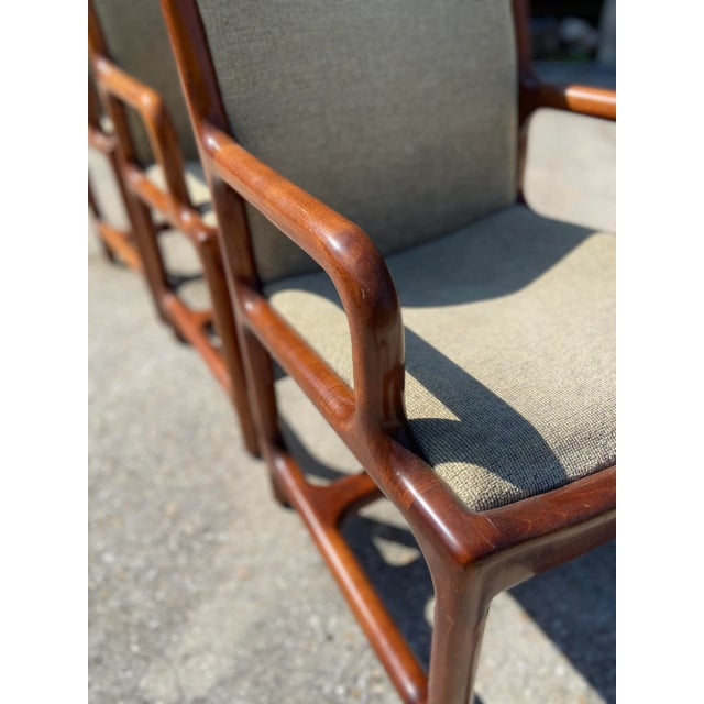 Mid-Century Modern Pretzel Armchairs - Set of 3 For Sale - Image 10 of 13