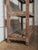 Late 20th Century Vintage Wooden Open Shelving Unit With Slatted Shelves and Weathered Patina For Sale - Image 5 of 5