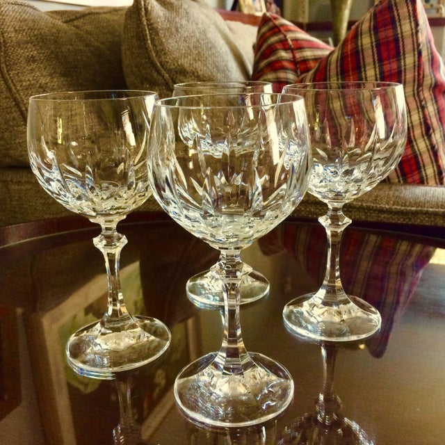 Cut Crystal Wine Glasses by Schott-Zwiesel "Gardone" - Set of 4 For Sale - Image 10 of 11