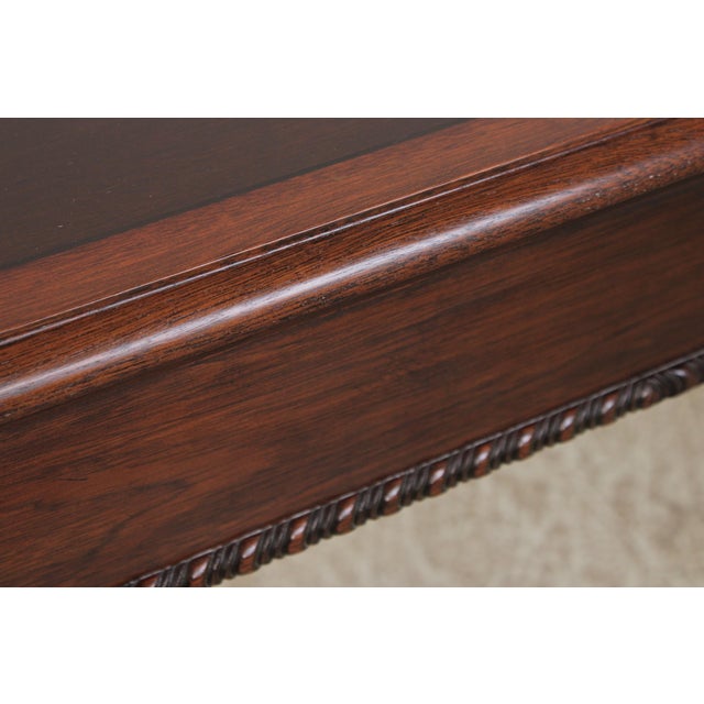 Brown Stickley Mahogany Inlaid Console Table For Sale - Image 8 of 15