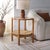 Enliven your home with the refreshing and airy design of our Karyna accent table. Our two-tiered accent table features a...