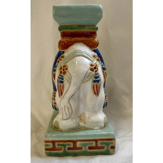 Vintage Early 20th Century Chinoiserie Elephant Plant Stand For Sale - Image 6 of 6