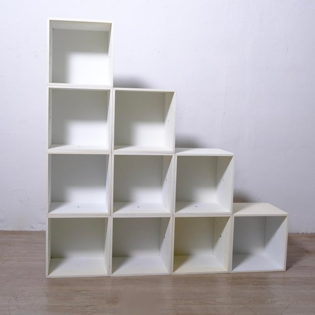 Original Modular Cube Bookcase, 1970s, Set of 10 For Sale - Image 17 of 18