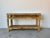 Brown Vintage Coastal Rattan Two-Tier Console Table With Glass Top/Sold For Sale - Image 8 of 12