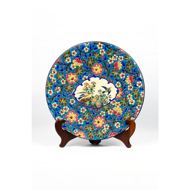 Large Antique Enamel Dish from Longwy, 1940s For Sale - Image 10 of 12