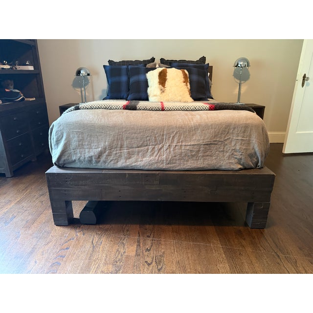 Wood West Elm Emmerson Bed, Full, Chestnut For Sale - Image 7 of 18