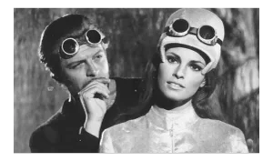 Unknown, Marcello Mastroianni and Raquel Welch, Vintage Black & White Photograph, 1966