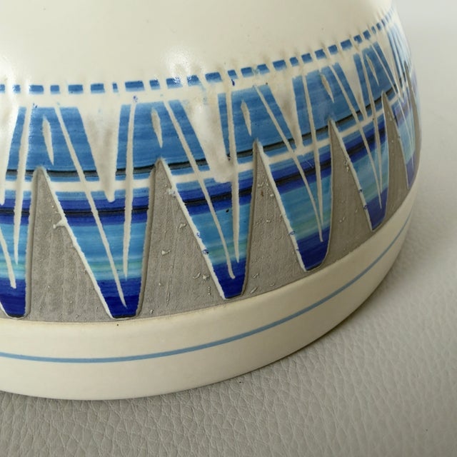 Artistic Ceramic Vase in Geometric Design For Sale - Image 11 of 14