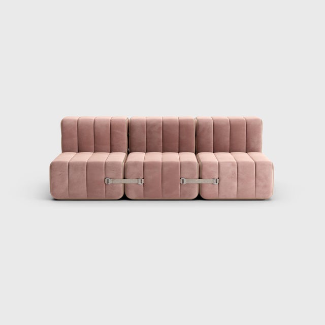 Metal Modular Sofa with Sleeping Function in Barcelona Fabric by by Ambivalenz, Set of 6 For Sale - Image 7 of 18