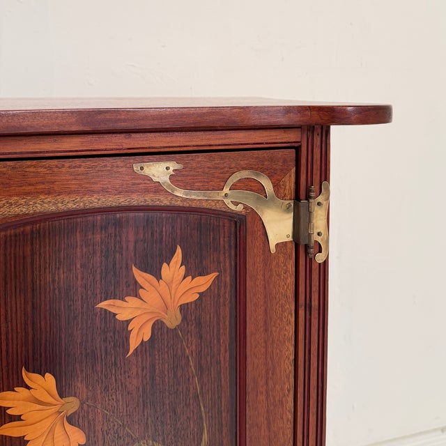 Art Nouveau Vertico Dresser with Flower Marquetry, France, 1905 For Sale - Image 9 of 18