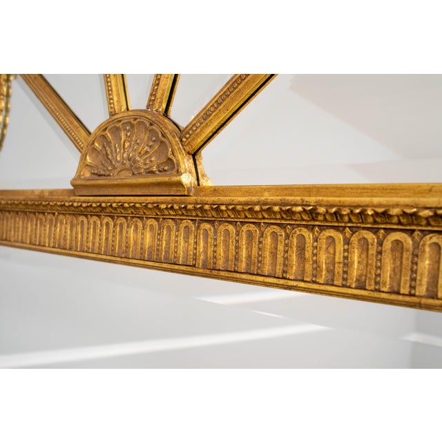 Friedman Brothers Monumental Gilt Frame Archtop Wall Mirror For Sale - Image 12 of 16