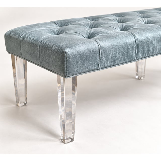 Contemporary Glamorous Tufted Bench by Artefac For Sale - Image 3 of 6