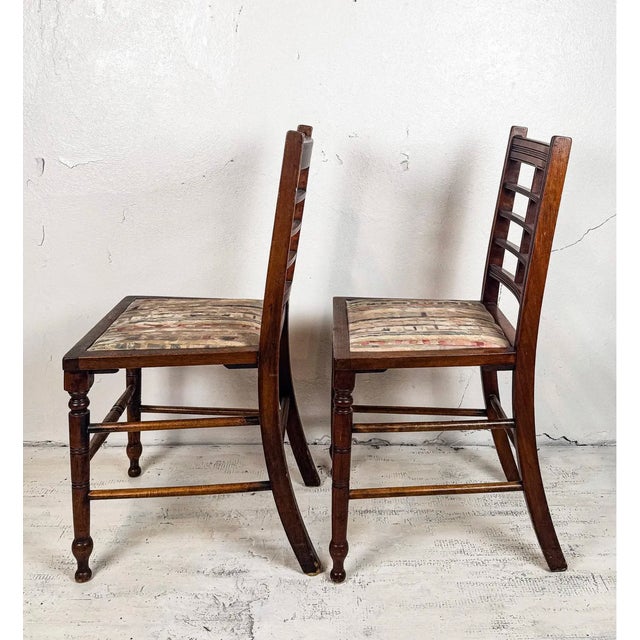 Brown Late 19th Century Aesthetic Movement Dining Chairs, Set of 6 For Sale - Image 8 of 18
