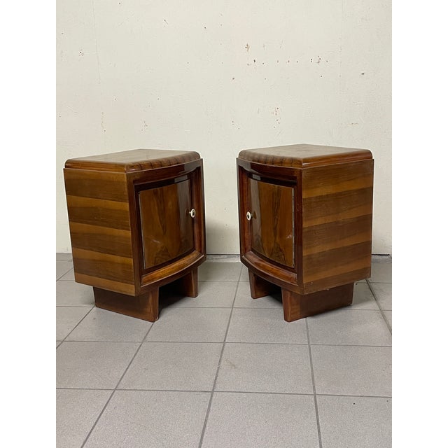 Art Deco Bedside Tables, Italy, 1930s, Set of 2 For Sale - Image 12 of 15