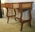 Traditional 20th English Georgian Oak Two Drawers Lowboy or Desk With Lyre Legs For Sale - Image 3 of 10
