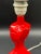 Sculptural Mid-Century Porcelain Lamp in the style of Heifetz, Space Age, Red For Sale - Image 9 of 15