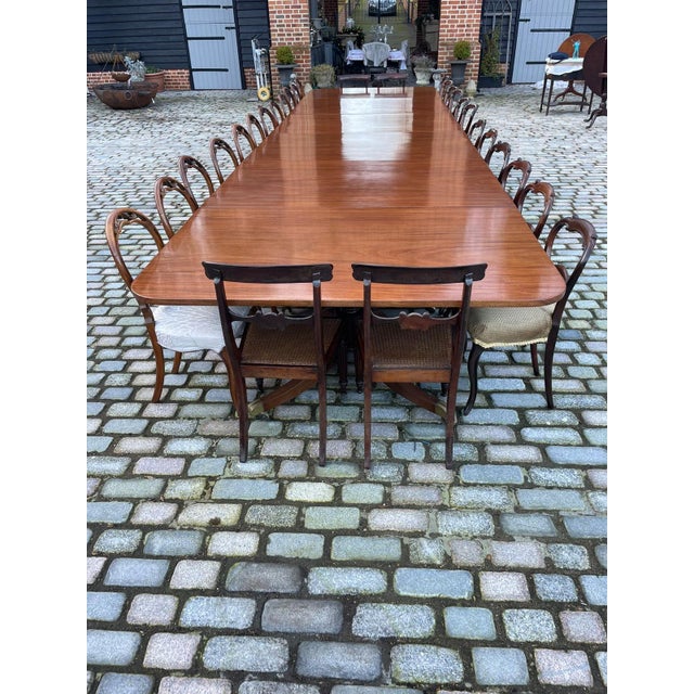 George III 28-Seater Mahogany Dining Table, 1800s For Sale - Image 11 of 18