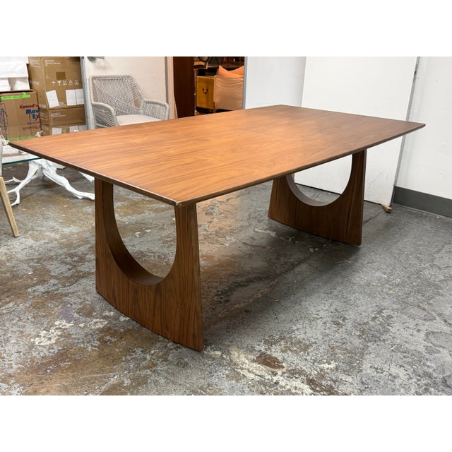 Rove Concepts Arco Extension Walnut Dining Table For Sale In San Francisco - Image 6 of 12