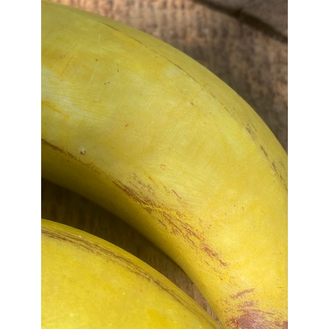 Andy Warhol-Style Carved Alabaster Banana Sculptures, Set of 2 For Sale - Image 6 of 12