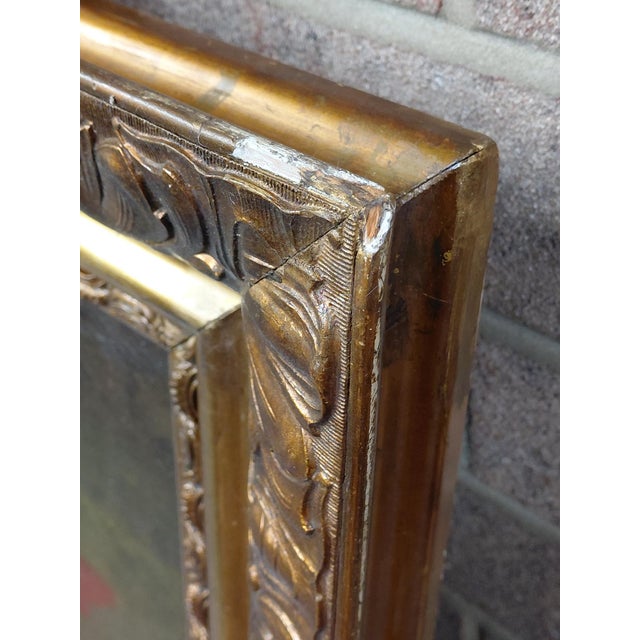 Antique Framed Signed Carlo Rossi Merriment in the Garden Oil on Canvas For Sale - Image 17 of 18