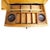 Rustic 1910s Waddell Wooden Ware Works Oak Country Store Display Case & Cash Register Drawer For Sale - Image 3 of 16