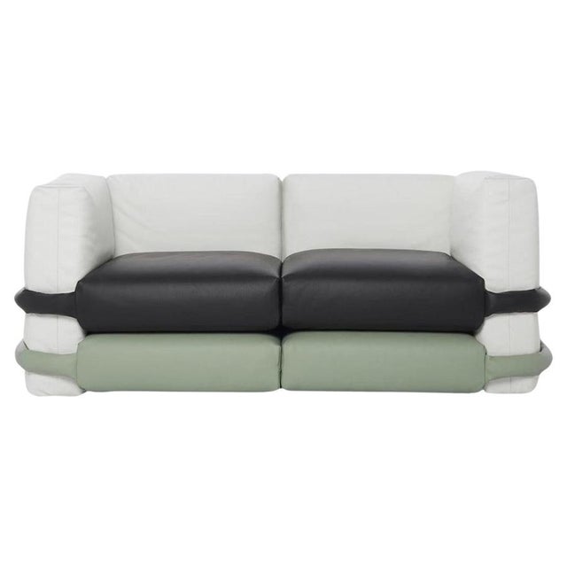 Animal Skin Two-Seater Pillow Sofa in Leather by Muller Van Severen for BD Barcelona For Sale - Image 7 of 15