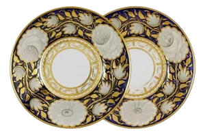 19th Century Georgian Spode Dishes - a Pair