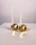 Metal Mid-Century Scandinavian Candleholders in Brass by Arthur Pe, 1960s, Set of 2 For Sale - Image 7 of 8