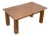 Poplar Wood & Granite Coffee Table, 1970s For Sale