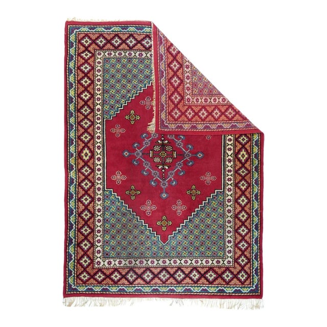 Vintage Moroccan Rug 6'5'' x 8'10''.