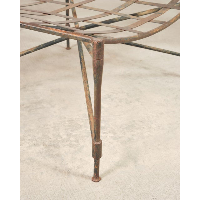 Mario Papperzini Amalfi Iron Garden Lounge Chair + Ottoman For Sale - Image 10 of 18